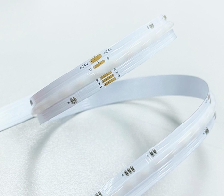 4'ü 1 Arada RGBW COB LED Şerit Işığı 50mm Uzunluk Esnek Renkli IP20