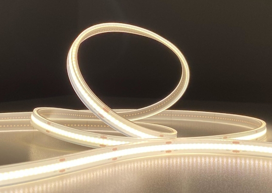 IP68 Silikon Ekstrüzyon Suya Dayanıklı COB LED Şerit Işığı Esnek 24V
