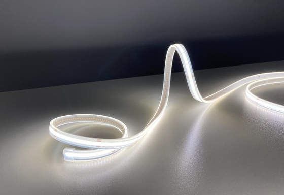 Silikon Ekstrüzyon Su Geçirmez Esnek COB LED Şerit Işığı 24V