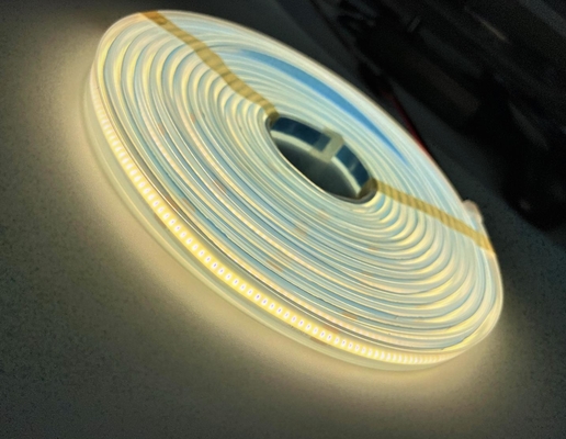 LED COB Ip65 Şerit Işık 10w 24V DC Silikon Kılıflı Yüksek CRI