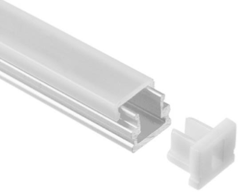 Gömme Montajlı Alüminyum Led Ekstrüzyon Kanalı 8x7.8mm Çift Eloksallı