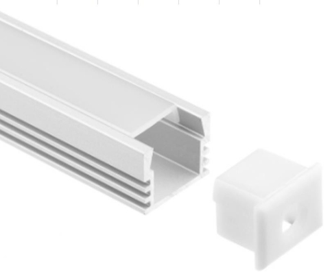 Havacılık 6063 Alüminyum Led Profil Kanalı 16 X 12mm Şerit Işık Kanalı