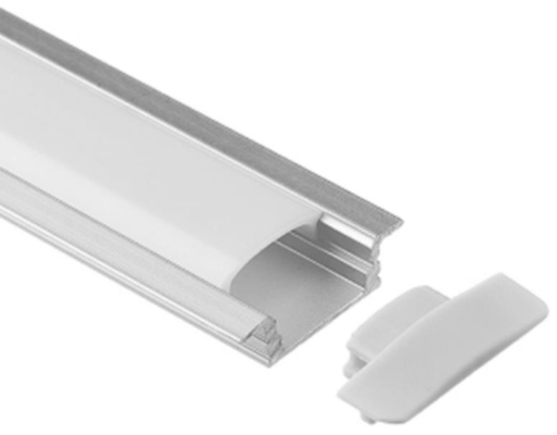 LED Bant Işık Kanalı Havacılık 6063 Alüminyum 17.3 X 7mm OEM
