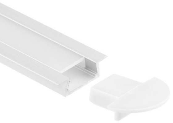 6063 LED Işık Alüminyum Profil Gömme Montaj 21.7 X 5.7mm