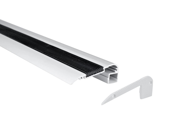 Adım Kenarı için Eloksallı LED Işık Alüminyum Profil Kanalı 6063 68x24.6mm